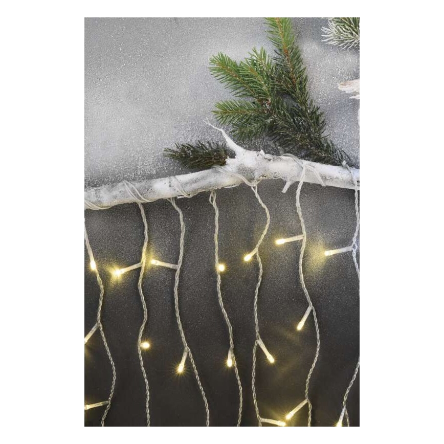 Catena luminosa LED per esterni 300xLED/8 modalità 10 m IP44 bianco caldo + telecomando