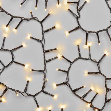 Catena luminosa LED per esterni, 600 LED, 17 m, IP44, bianco caldo