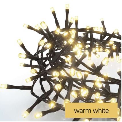 Catena luminosa LED per esterni, 600 LED, 17 m, IP44, bianco caldo