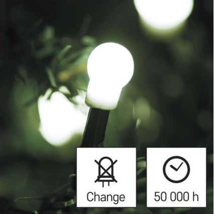 Catena luminosa LED per esterni 80xLED/13m IP44, bianco freddo