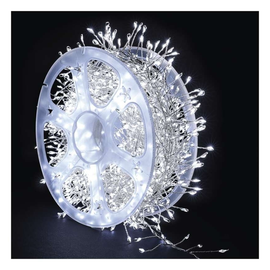 Catena luminosa LED per esterni 960xLED/8 funzioni 9,6m IP44 bianco freddo