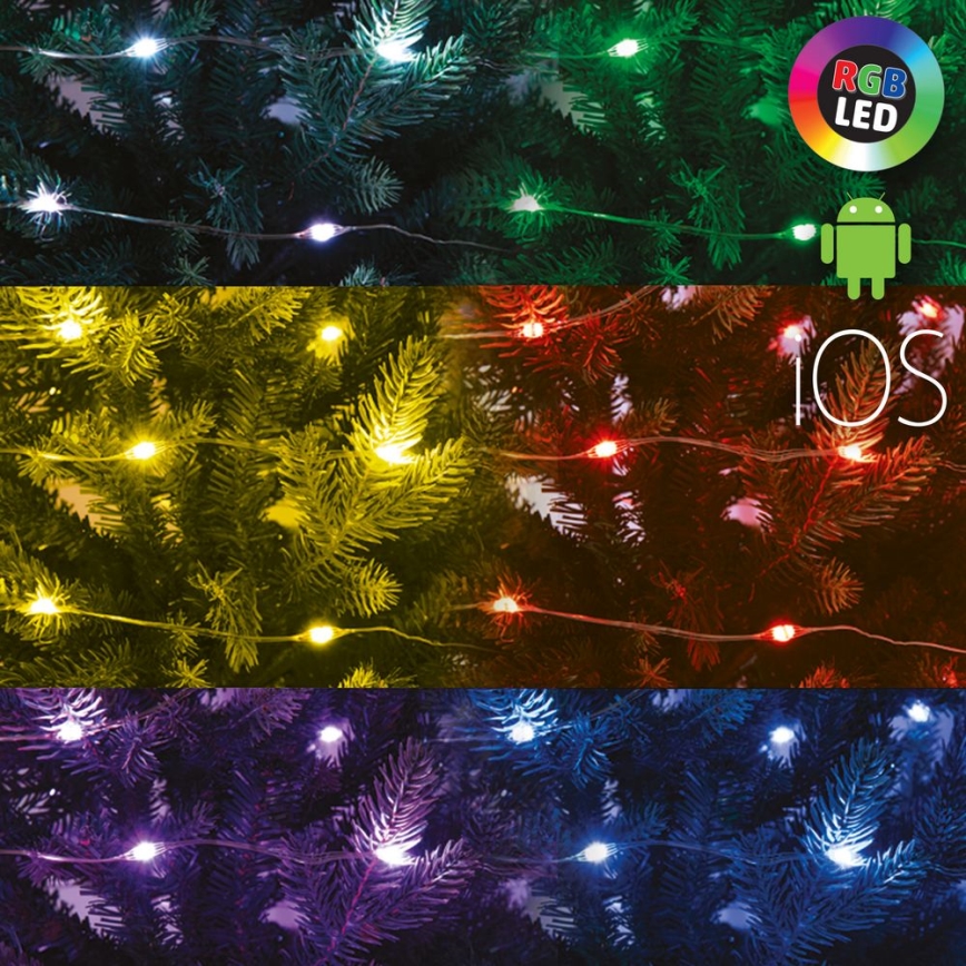 Catena luminosa LED RGB dimmerabile 200 LED/29 funzioni 20,4m