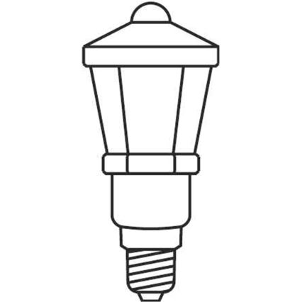 Catena luminosa LUCERNA con 12 lampadine E10, lunghezza 10,7 m, luce bianca calda. Prodotto in Repubblica Ceca