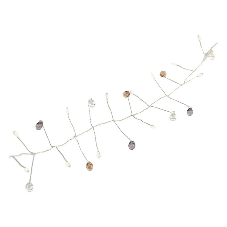 Catena luminosa natalizia a LED 40xLED/3xAA 1,5 m bianco caldo