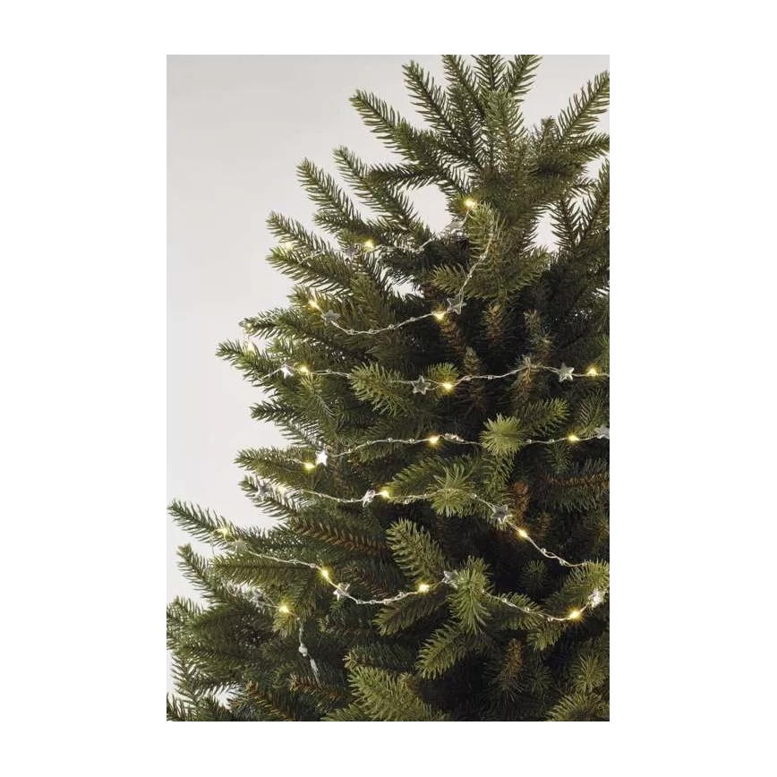 Catena luminosa natalizia LED 20xLED/2xAA 2,2 m bianco caldo