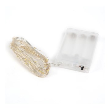 Catena luminosa natalizia LED 50xLED/3xAA 5m multicolore