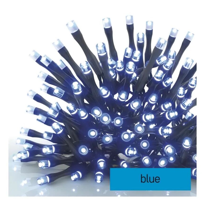 Catena luminosa natalizia LED da esterno 100xLED/10m IP44 blu