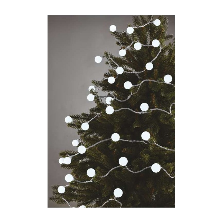 Catena luminosa natalizia per esterni 40xLED/9m IP44 bianco freddo