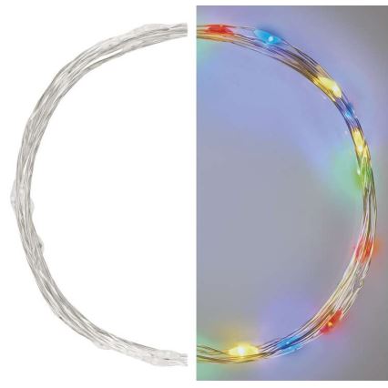 Catena natalizia LED 20xLED/2,4m multicolore
