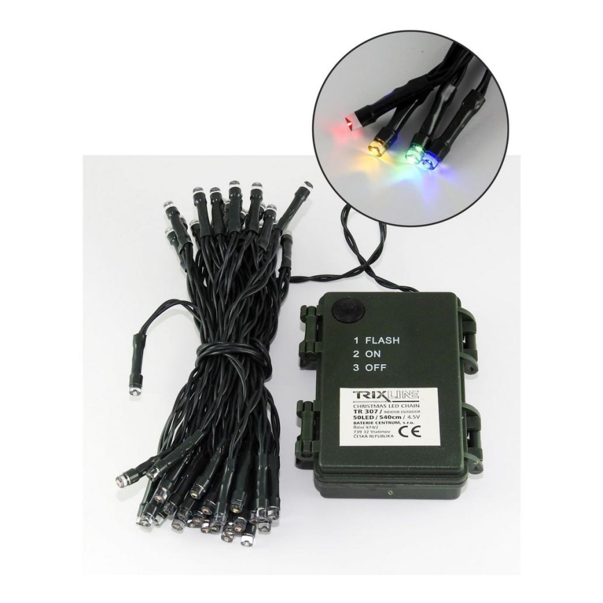 Catena natalizia LED da esterno 10,8m 100xLED/2 funzioni10,8m IP44 multicolore