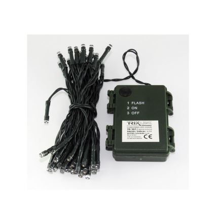 Catena natalizia LED da esterno 10,8m 100xLED/2 funzioni10,8m IP44 multicolore