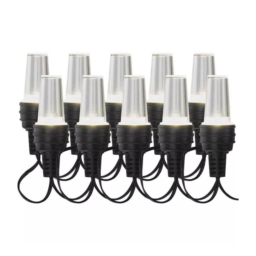 Catena natalizia LED da esterno 10xLED/9,5 m IP44 bianco freddo