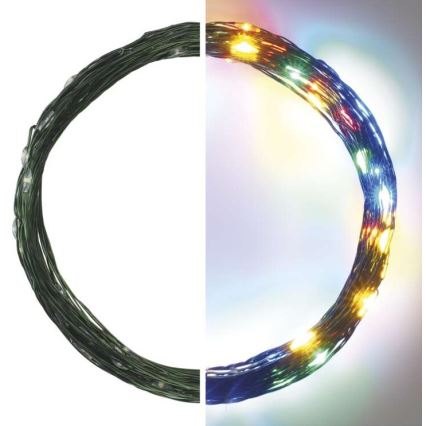 Catena natalizia LED da esterno 75xLED/12,5m IP44 multicolore