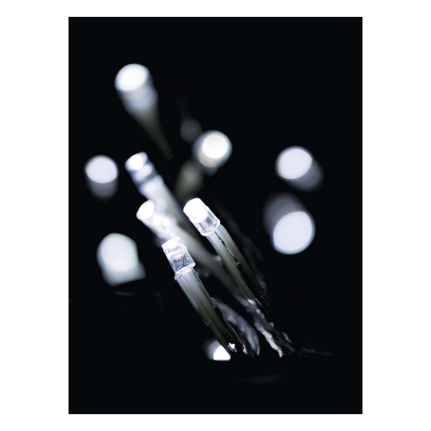 Catena natalizia LED da esterno CHAIN 180xLED/8 funzioni 8m IP44 bianco freddo