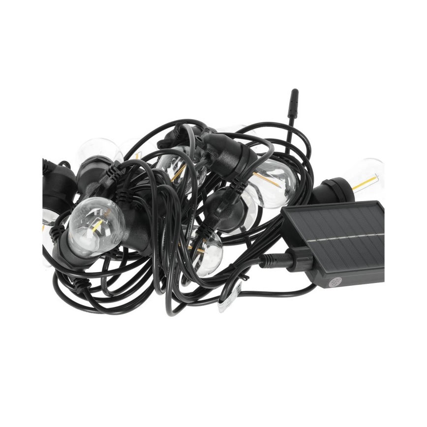 Catena decorativa solare LED dimmerabile STARLIGHT NEO 20xE27/3,7V 2700K IP54 1200 mAh 11,5m + telecomando