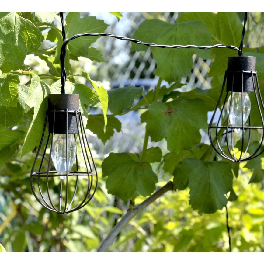 Catena solare LED per esterni 10xLED/1xAAA 3,8 m IP44