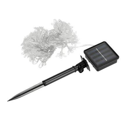 Catena solare LED RGB 50xLED/0,12W/1,2V 1xAA IP44 600 mAh