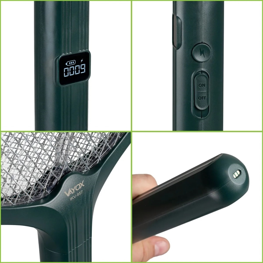 Cattura insetti LED elettronico 2in1 1200 mAh/5V verde