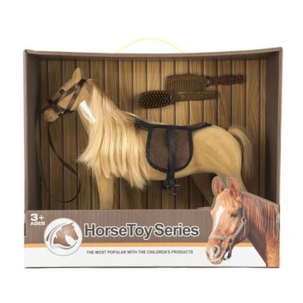 Cavallo per la toelettatura con accessori