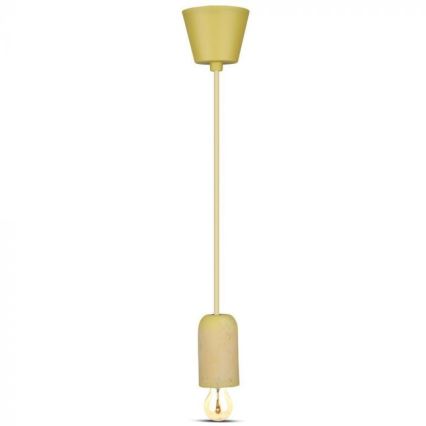 Cavo di alimentazione 1xE27/60W/230V calcestruzzo/giallo
