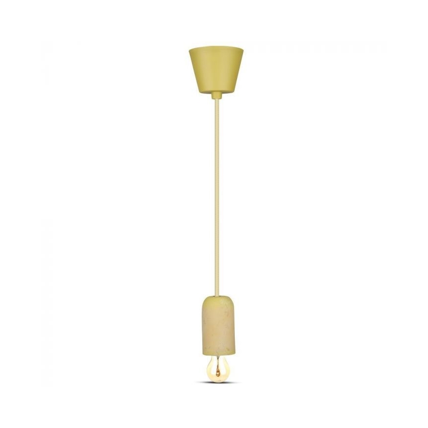 Cavo di alimentazione 1xE27/60W/230V calcestruzzo/giallo