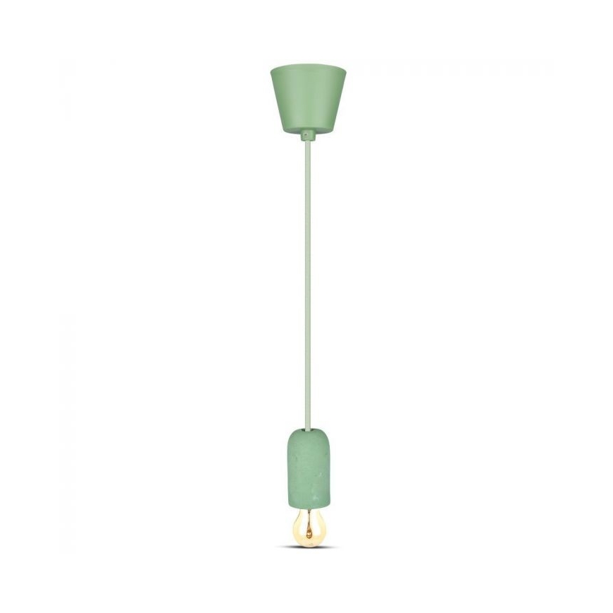 Cavo di alimentazione 1xE27/60W/230V calcestruzzo/verde