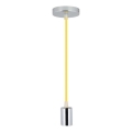 Cavo di alimentazione 1xE27/60W/230V giallo/cromo lucido