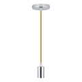 Cavo di alimentazione 1xE27/60W/230V marrone/cromo lucido