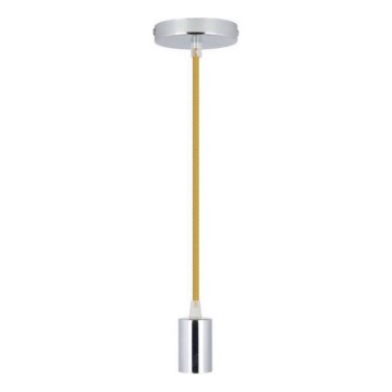 Cavo di alimentazione 1xE27/60W/230V marrone/cromo lucido