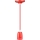 Cavo di alimentazione 1xE27/60W/230V rosso/porcellana