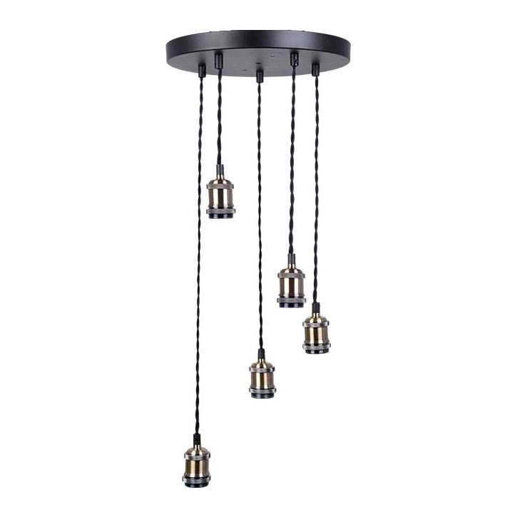 Cavo di alimentazione 5xE27/60W/230V bronzo