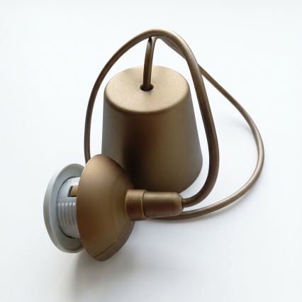 Cavo di alimentazione EDI 1xE27/60W/230V 90 cm ottone