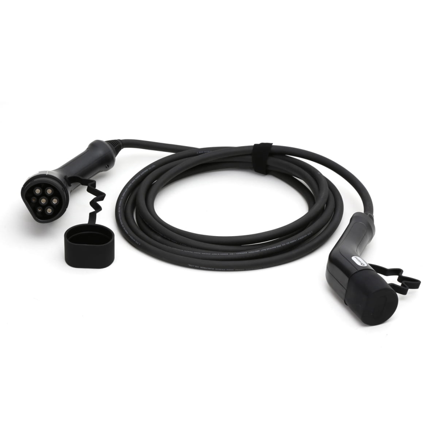 Cavo di ricarica per auto elettriche tipo 2 5m 11kW 16A IP54 nero