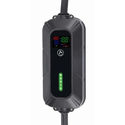 Stazione di ricarica da viaggio per auto elettriche EV/PHEV AC Tipo 2 16A/400V 11kW IP55 7m + adattatore 230V 3,7kW + custodia