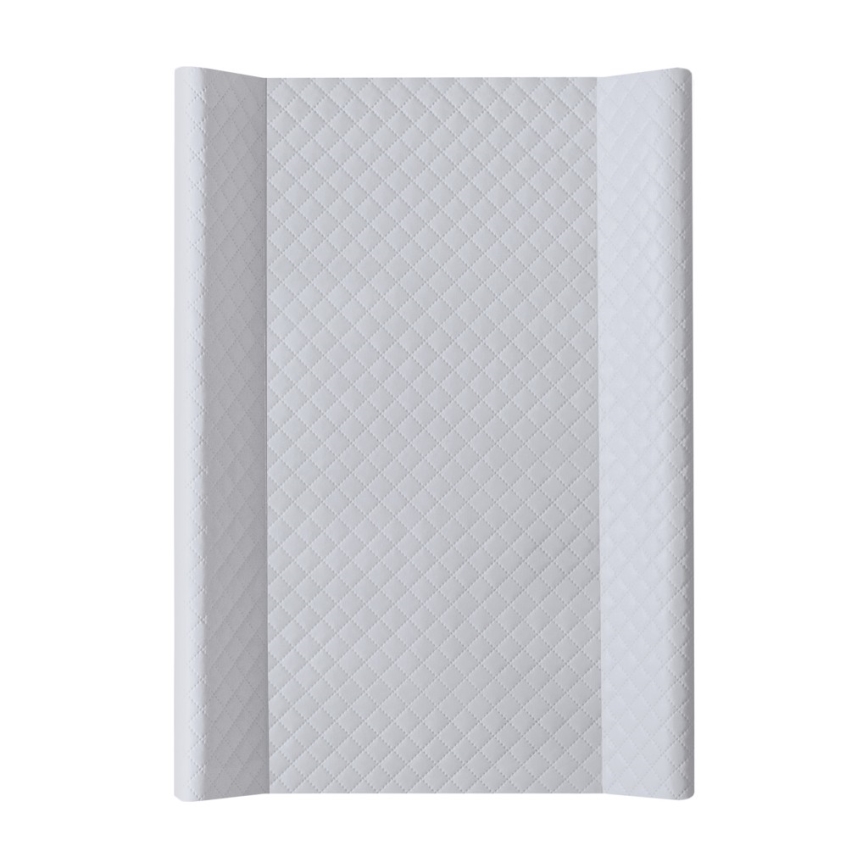CebaBaby - Wickelauflage mit festem Brett beidseitig COMFORT 50x70 cm grau