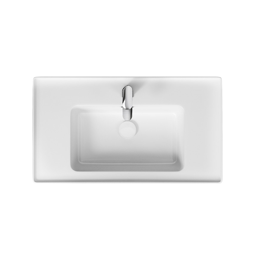 Cersanit K114-017 - Aufsatz-/wandhängendes Waschbecken CREA 44,5x80,5 cm Keramik/glänzend weiß