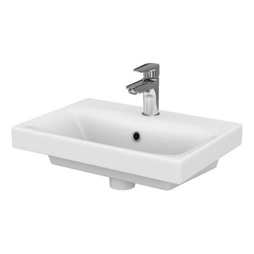 Cersanit K116-008 - Waschbecken für Aufsatz-/Wandmontage MODUO SLIM 35x50 cm Keramik/glänzend weiß