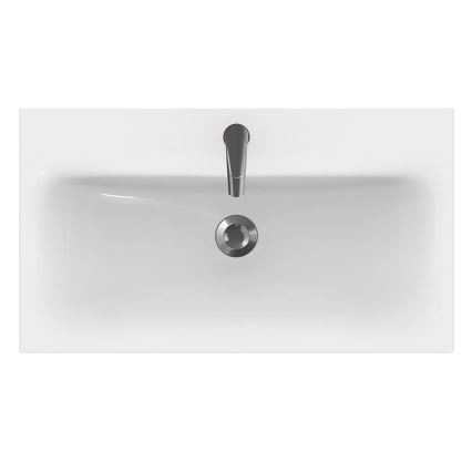Cersanit K116-013 - Lavabo encastré MODUO 45x80 cm céramique/blanc brillant