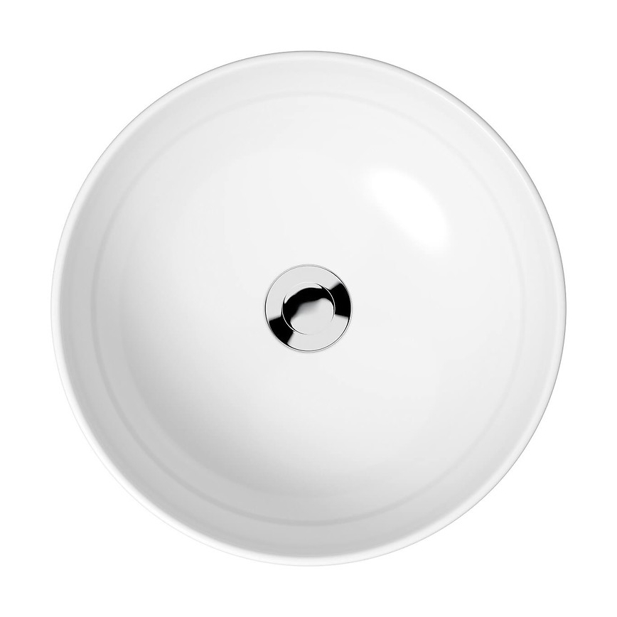 Cersanit K116-048 - Aufsatzwaschbecken MODUO Ø 40 cm Keramik/glänzendes Weiß