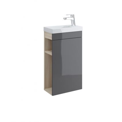 Cersanit K32-001-BOX - Aufsatz-/Wandwaschbecken COMO 22x40 cm Keramik/glänzend weiß
