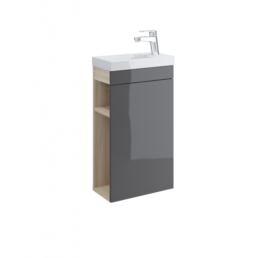 Cersanit K32-001-BOX - Aufsatz-/Wandwaschbecken COMO 22x40 cm Keramik/glänzend weiß