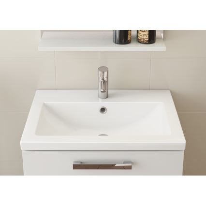 Cersanit K32-002-BOX - Lavabo à poser/suspendu COMO 40x50 cm céramique/blanc brillant