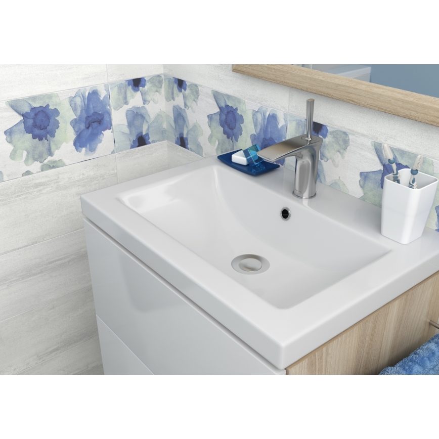 Cersanit K32-004-BOX - Lavabo à poser/suspendu COMO 45x80 cm céramique/blanc brillant