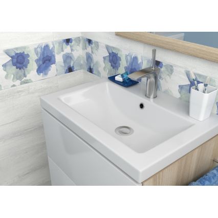 Cersanit K32-004-BOX - Lavabo da incasso COMO 45x80 cm in ceramica/bianco lucido