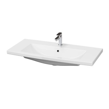 Cersanit K32-016-EX1 - COMO Aufsatz-/Hängewaschbecken 45x100 cm, Keramik, glänzendes Weiß