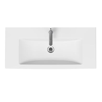 Cersanit K32-016-EX1 - Lavabo encastré COMO 45x100 cm céramique/blanc brillant