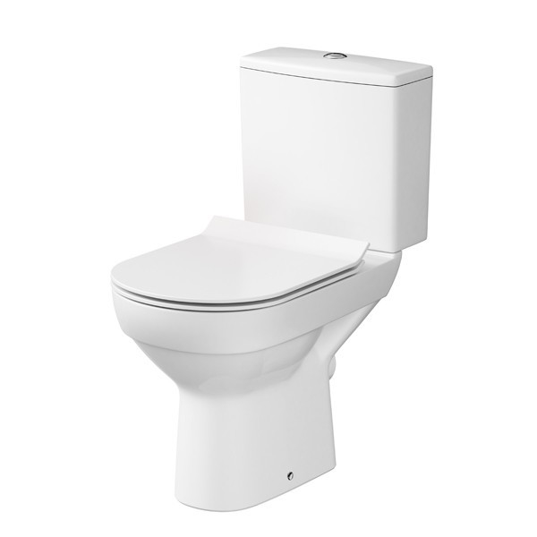 Cersanit K35-037 - Stand-WC mit Sitz CITY Keramik/Weiß
