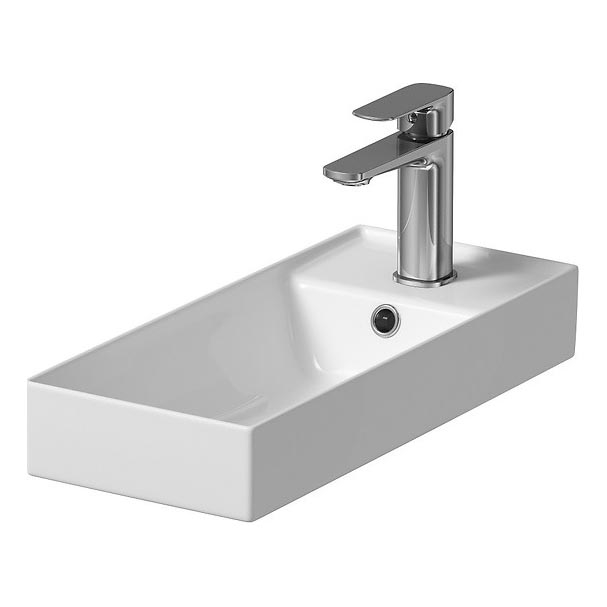 Cersanit K677-005 - Lavabo à poser LARGA 22x50 cm céramique/blanc brillant