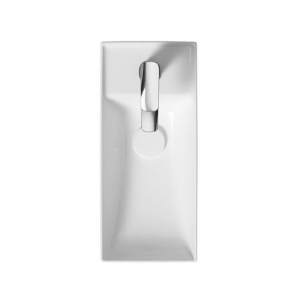 Cersanit K677-005 - Lavabo à poser LARGA 22x50 cm céramique/blanc brillant