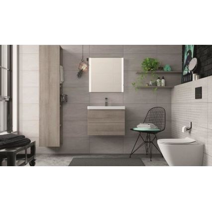 Cersanit K701-104 - WC sospeso con sedile CITY OVAL ceramica/bianco